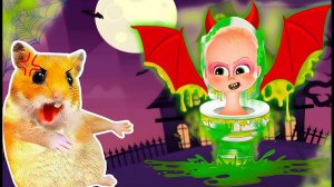 Мистер хомяк  и Босс молокосос играют дома. Мультики для детей.