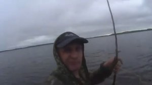 РЫБА ЕСТЬ! ИДУЩИЙ ПО ЛЕДЯНОЙ ВОДЕ! ПРОВЕРИЛ ЛОВУШКИ НА КОЛЬЯХ! СОБРАЛ ЧЕРНИКИ!