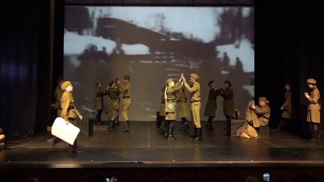 Сцена Идут Эшелоны! Премьера Сердце Деда! Театр ТСМ ДК Исток Фрязино! Режиссёр Алексей Михайлов!
