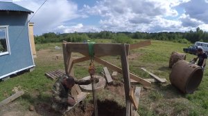 как вытащить кольца из колодца // хутор Загайки