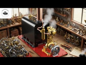#Enginediy. Мини паровой двигатель RW-BL1K — полный обзор и сборка KIT-конструктора. Море позитива