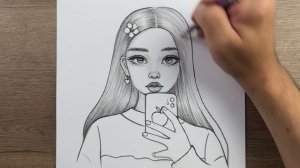 Как шаг за шагом нарисовать красивую девушку : рисование красивых девушек
