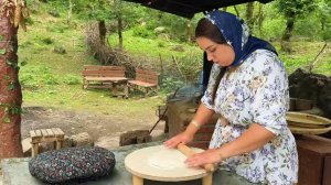 Жизнь в горах   Дойка коровы масло и глиняная печь Азербайджанская Кухня Деревенская Кухня  Рецепты