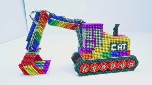 Мультики для детей и малышей. Собираем гусеничный трактор из магнитных Шариков. Увлекательное видео