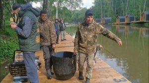 Запуск форели! Парк отдыха «Водопад»