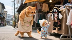 Мама-кошка чуть не потеряла работу 😿 #Задумчивый рыжий котёнок готовит обед ❤️#Смешные