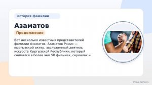 Фамилия Азаматов: происхождение, значение и склонение