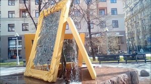 Фонтан «Вдохновение» у Третьяковки. Подготовительный запуск, до начала сезона фонтанов 17 апреля 23