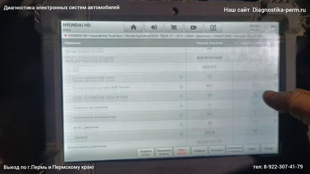 Диагностика хендай 78. Ancel Hd диагностируем Hyundai Hd