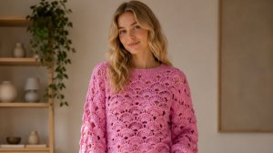 Узор крючком для летней блузки