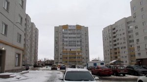 На прогулке с Костиком в городе Семилуки 18.12.2020 - новые магазины на верху