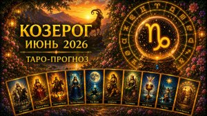Козерог ♑ Таро прогноз на июнь 2026 года