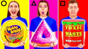 Геометрический Челлендж с Едой # Вкусные Кухонные Лайфхаки от 4Teen Challenge