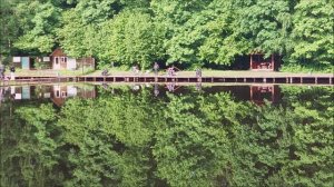 Утренний обзор с нижнего водоёма. Клёвое место, Лосиный остров.