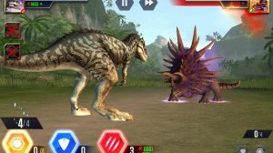 Сражаюсь с боссом Джаггернаут 32, « Я играю в Jurassic world the Game « часть 1