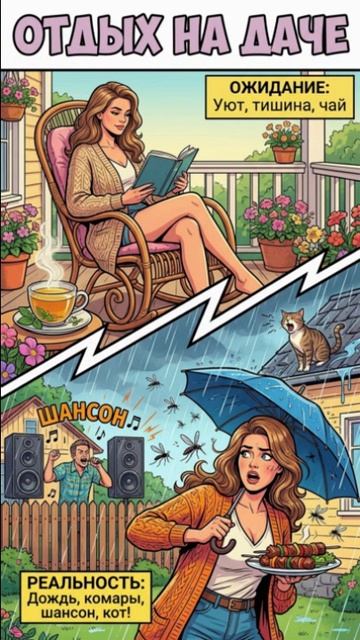 Отдых на даче? Серьёзно?