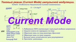 Токовый режим (Current Mode) и коррекция наклона пилы тока.