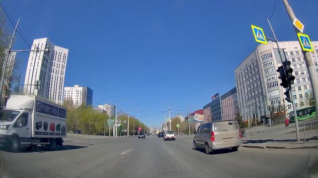 Поездка на автомобиле из посёлка Боровский в Тюмень до Кванториума и на Киевскую