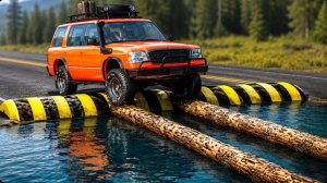 Машина против глубокой воды в BeamNG Drive!