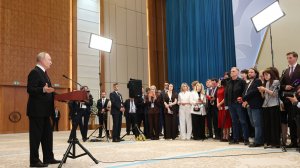 Путин после завершения госвизита в Казахстан ответил на вопросы СМИ / Putin answered media questions