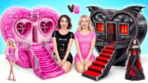 Строим Удивительный Кукольный Домик Барби vs Вампир Челлендж # Смешные Челленджи от Multi DO Girls