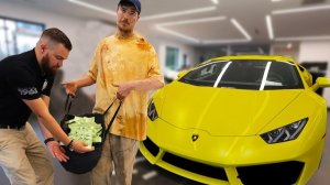 Бездомный Покупает Lamborghin MRBEAST МИСТЕРБИСТ НА РУССКОМ мистер бист