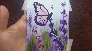 Рисунок акварелью / Бабочка