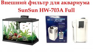 Фильтруем воду в аквариуме, Внешний фильтр SunSun HW-703А Full до 500 л