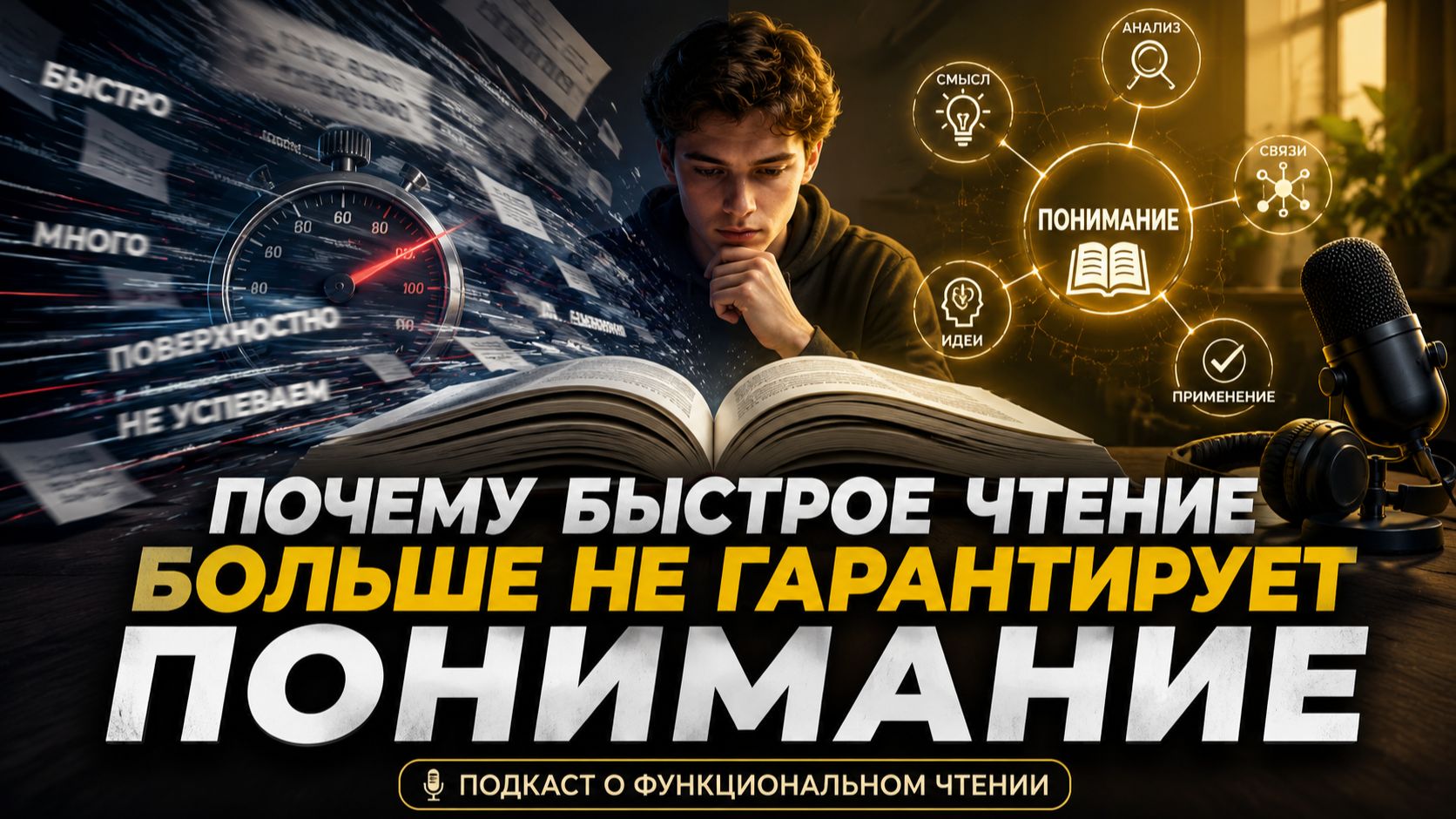 Подкаст. Почему быстрое чтение больше не гарантирует понимание. Зачем нам функциональное чтение.