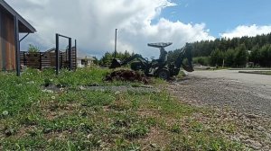 работа на участке самодельный минитрактор