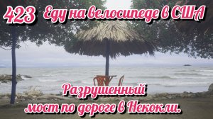 Разрушенный мост по дороге в Некокли. Еду на велосипеде в США. День 423. Колумбия.