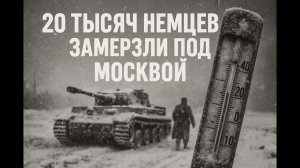 КАК 20 000 НЕМЕЦКИХ солдат замёрзли в 30 км ОТ МОСКВЫ: техника не заводится, мороз минус 42!