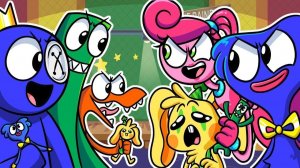РАДУЖНЫЕ ДРУЗЬЯ - КТО КРУЧЕ#! # Poppy Playtime Rainbow Friends - Анимации на русском