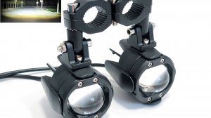 Противотуманные фары 60W для мотоцикла, (Белый-Белый) - Ближний/Дальний света, OTBS-2B-W-W