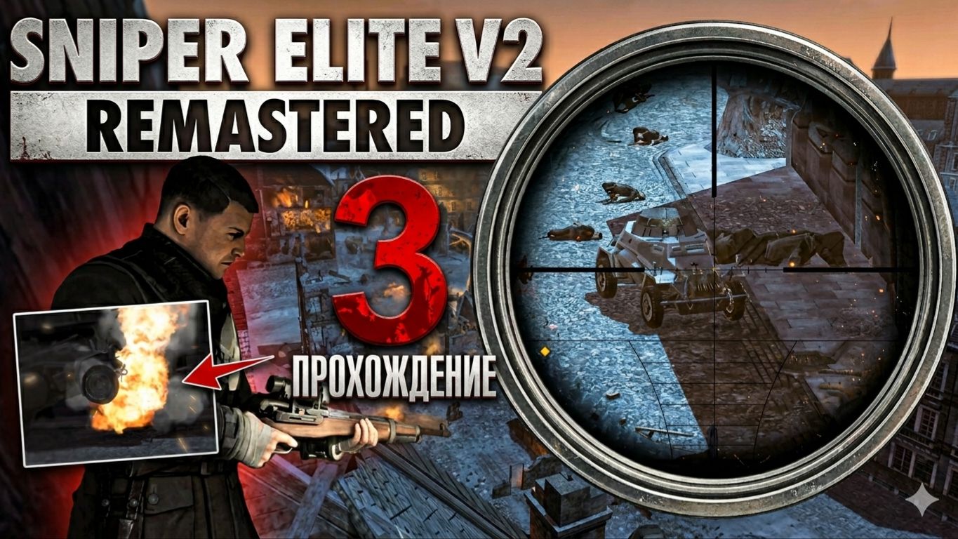 Церковь Св. Альберта и огненный шквал зениток Тиргартена 🎯🔥 | Sniper Elite V2 Remastered #3