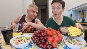Мукбанг ОПРАВДЫВАЮТСЯ только ВИНОВАТЫЕ! Беззаботная жизнь и ПРОБЛЕМЫ с воздуха! Семейный ужин Россия