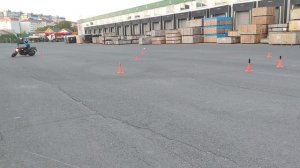Gymkhana GP 2025 stage 1/ Lukichev Dmitry/ Suzuki SV650/ heat1 0:58.17