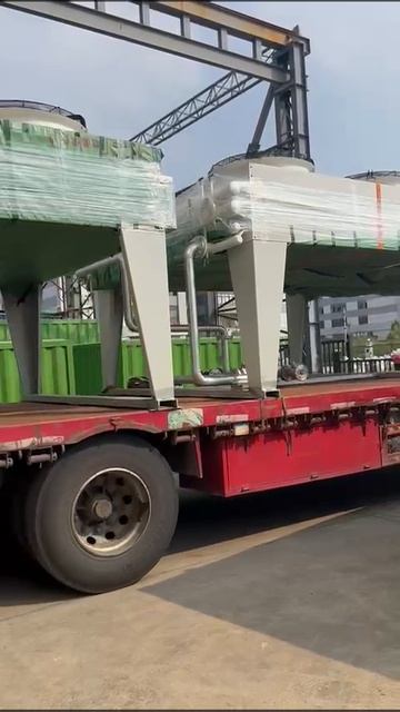 Отгрузка градирни и глушителя для Jenbacher J420