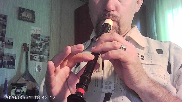 Блокфлейта - первая половина "Антошки" (композитор В. Я. Шаинский)