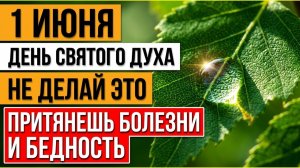 1 июня праздник день Святого Духа. Что нельзя делать, здоровье и достаток. Народный календарь