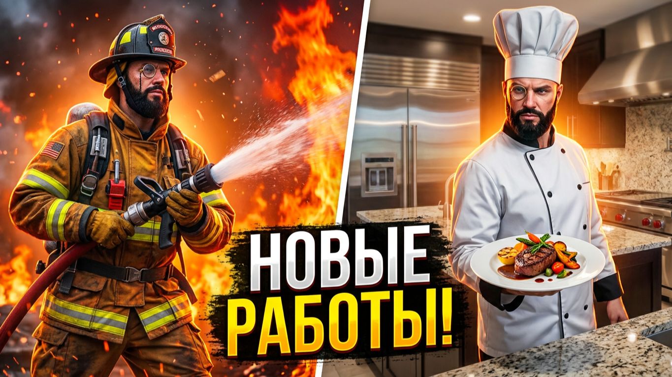 ОХОТА, ПОВАР И ПОЖАРНЫЙ: Полный Разбор Новых Работ в Majestic GTA 5 RP