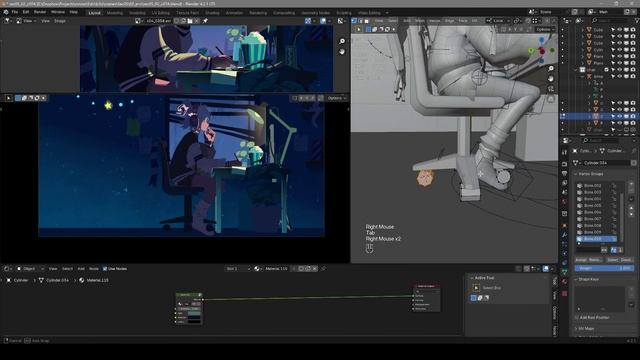 Coloso - A to Z of NPR Animation in Blender 43-2. Background Objects Effects Practice - 7 смотреть онлайн