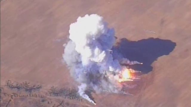 Архивные кадры поражений установок С-300 и Бук-М1 ВСУ