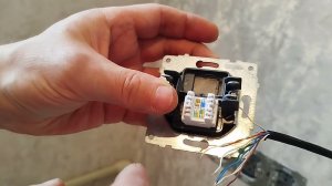 Подключение интернет розетки по схеме B
