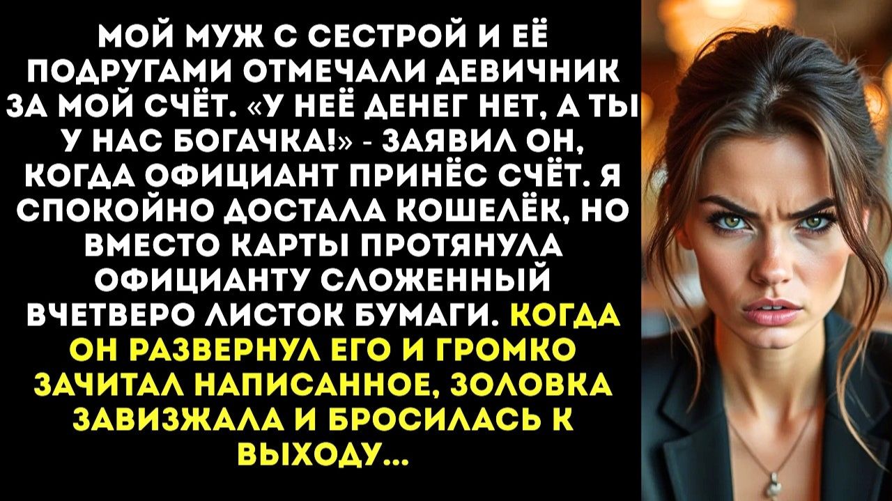 Жизненные Истории|ЗАПЛАТИ ЗА МОЮ СЕСТРУ ТЫ ЖЕ НЕ ОБЕДНЕЕШЬ!|Истории из жизни|Реальные истории смотреть онлайн