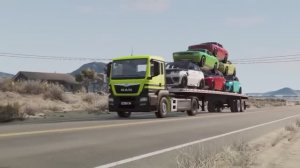 Автомобили против недостроенных дорог x Бордюры x Лежачие полицейские x Гигантская яма  BeamNG Drive