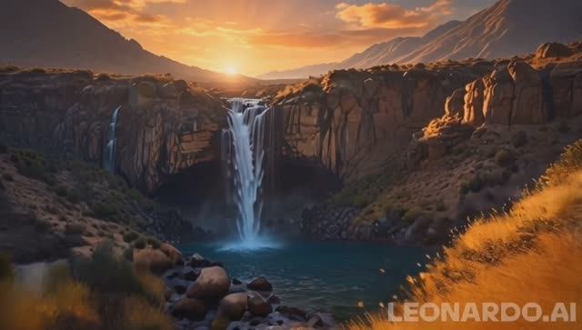 Бескрайние просторы с водопадами