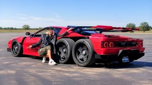 Supercar Blondie - Первая в мире Ferrari Testarossa 6x6