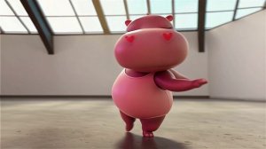 🦛💃 РОЗОВЫЙ БЕГЕМОТИК: учится танцам в ярком 3D-стиле!