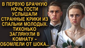В первую брачную ночь гости услышали крики из комнаты молодых, а заглянув обомлели...